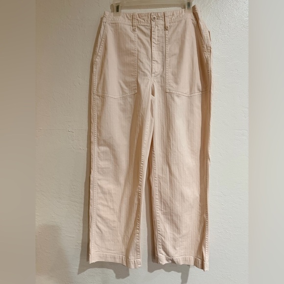 Madewell Light Pink Pinstriped Pants size 30